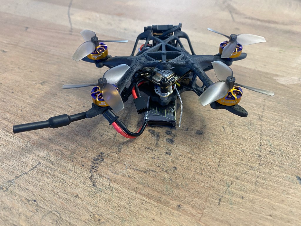 SD1 micro drone — back view