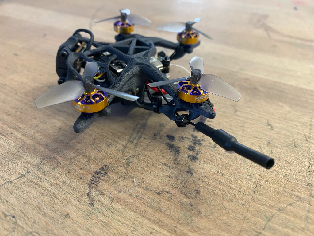 SD1 micro drone — side view